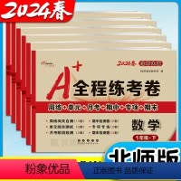 [人教语文+北师数学] 一年级下 [正版]2024春 全程练考卷 二年级上册下册数学北师大版数学语文单元测试卷期中期末考