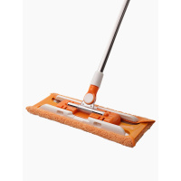 免手洗平板拖把家用一拖净夹固式网红拖地木地板干湿布替换头