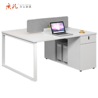 质凡现代简约职员桌面对面两人位1200*1200*750mm/张