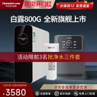 汉斯顿/Hunsdon净水器家用直饮自来水过滤厨房净化反渗透ro净水机800G大通量白露2L/min直饮出水