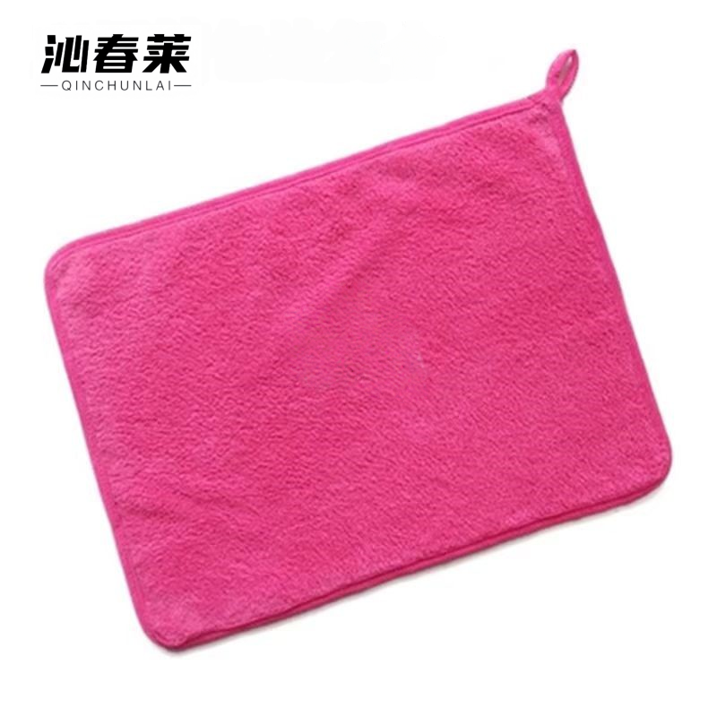 沁春莱加厚珊瑚绒抹布(粉色)30*40cm/条