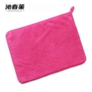 沁春莱加厚珊瑚绒抹布(粉色)30*40cm/条