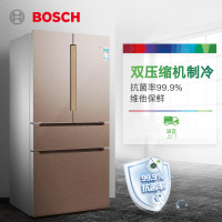 博世(BOSCH) KFF98AA63C 605升 多门冰箱 家用变频法式四门电冰箱 风冷无霜 零度维他保鲜 一级节能