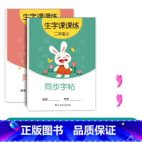 二年级上下册(2本92页) [正版]二年级三上册下册同步字帖人教版一年级练字正楷小学生临摹练字帖贴每日一练初学者神器语文