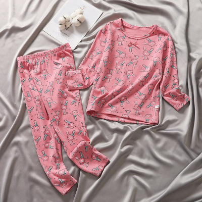 HUAYANGTU绒女童秋衣秋裤套装儿童保暖内衣女孩宝宝睡衣小童女孩秋冬加厚内衣童