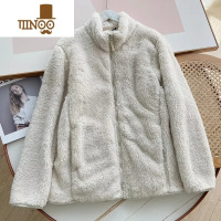 YANXU试衣间男装/女装 长绒摇粒绒拉链茄克长袖保暖外套夹克450198