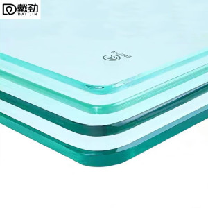 戴劲玻璃桌面钢化方形玻璃桌面酒店饭店食堂防刮痕玻璃桌面边长 边长85CM