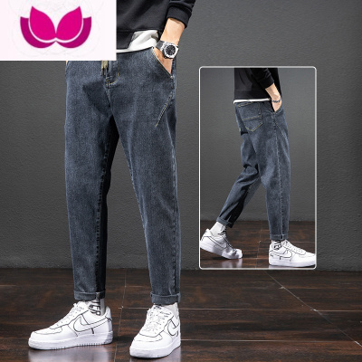七斓春款牛仔裤男款直筒宽松男裤春季复古2023年新款休闲九分裤子