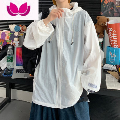 七斓衣男夏季超薄透气潮牌休闲宽松潮流百搭外套上衣户外运动风衣