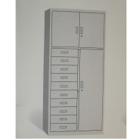 首指(SZ)文件柜/铁皮柜/三门十斗柜/YX-W-029