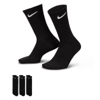 NIKE耐克袜子运动休闲舒适透气男女中筒袜三双装SX7676-010 C