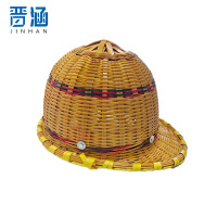 晋涵 竹编帽 小檐 顶