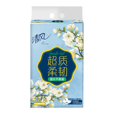 清风超质柔韧3层110抽/包 24包/箱抽纸AR31SHK(单位:箱)