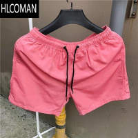 HLCOMAN四分裤男夏季沙滩裤韩版三分裤速干短裤糖果色宽松薄款运动短裤潮