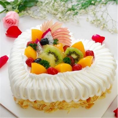 全国同城配送预定生日蛋糕水果蛋糕定制永嘉县平阳县苍南县文成县泰顺县嘉善县海盐县德清县长兴县绍兴县新昌县龙岩蛋糕店18英寸