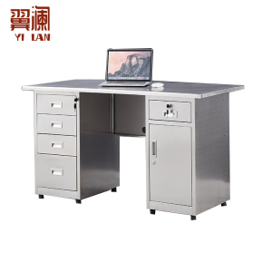 翼澜 不锈钢电脑桌 1.4m张