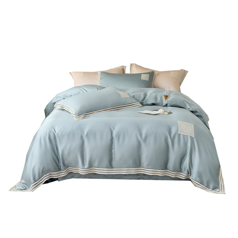 天山柔 220*240cm 60天丝索菲亚 四件套 (计价单位:套) 蓝色