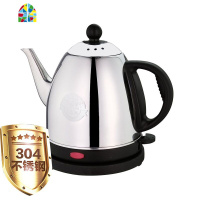 电热水壶不锈钢电壶304食品级热水壶电热烧水壶家用随手泡电水瓶 FENGHOU 304亮光B款翻盖1.0L