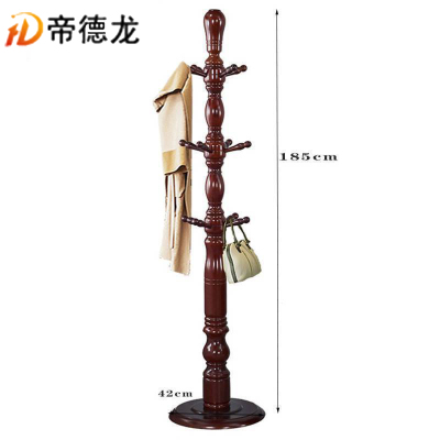 帝德龙实木衣帽架挂衣架M03 420*420*1850mm