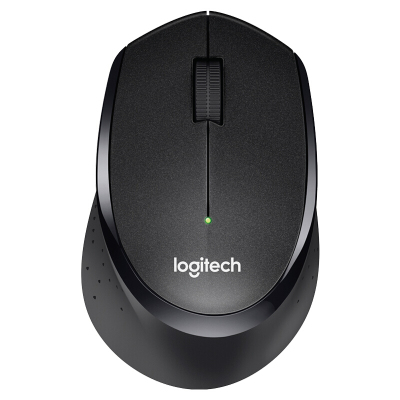 罗技（Logitech）鼠标B330笔记本电脑台式静音无线鼠标黑色