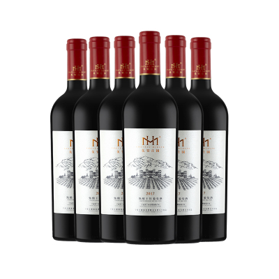 美贺庄园甄酿干红葡萄酒梅洛赤霞珠西拉混酿2017年750ml*6整箱装