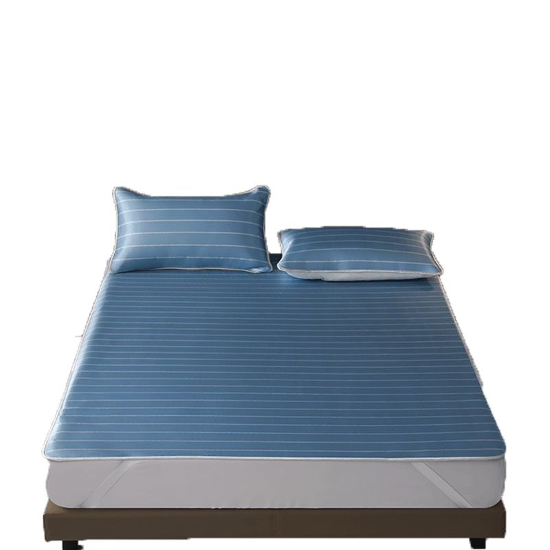 梦洁(MENDALE)冰丝凉席三件套寐蓝 1010789500BA002 180*200cm