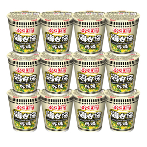 日清合味道鸡白汤风味 76g* 12杯装 方便面泡面速食浓汤杯面宵夜充饥