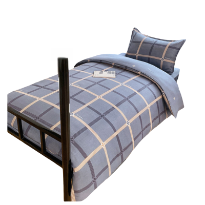 铭思沃床单款三件套90*200cm床 格子灰 套
