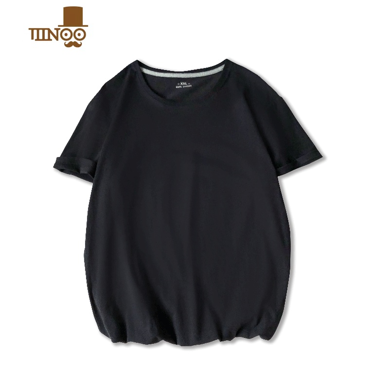 纯色短袖T恤男潮宽松港风ins百搭学生情侣男女圆领体恤打底衫