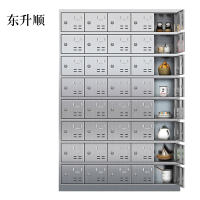 东升顺304不锈钢食堂带锁餐具柜40门碗柜钥匙锁1800*1200*300