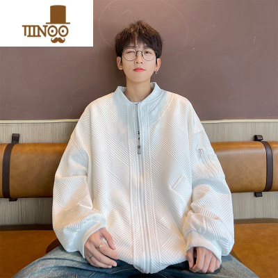 YANXU外套男士款美式复古高街潮牌感潮流痞帅百搭休闲宽松夹克