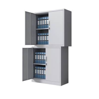 迅迈 分双节 资料柜 钢制办公室文件柜 铁皮柜子 档案柜 39*85*180cm 单位;台