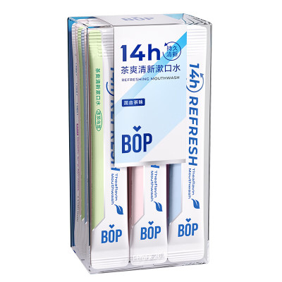 BOP波普专研茶爽清新漱口水混合茶味11ml*20条/盒