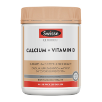 澳洲Swisse 钙 钙片 维生素D VD 柠檬酸钙 片剂250粒 1瓶装 青少年孕妇中老年补钙矿物质 澳大利亚进口