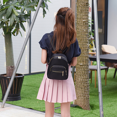 NEWLAKE迷你双肩包女士新款小包包韩版百搭防水轻便牛津布帆布旅游小背包旅行包