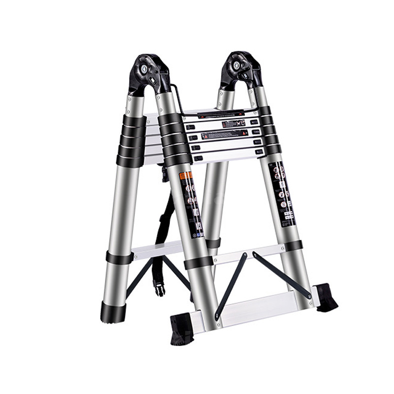 翌嘉 YJ40625073铝合金多功能人字梯 2.4+2.4多功能人字2.4米直梯4.8米