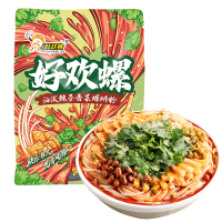 好欢螺香菜油泼辣子螺蛳粉265g*3袋柳州特产螺丝粉方便速食酸辣粉速食米粉