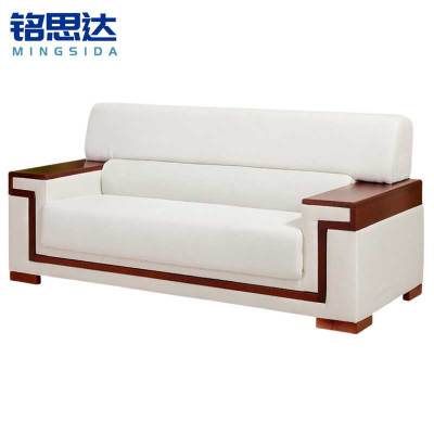 铭思达布艺接待沙发三人张