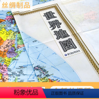 [正版]世界地图 2023新版 世界地图丝绸地图 布料丝绸纺织印刷而成 1.2米*0.8米 精美地图 可收藏 方便随身