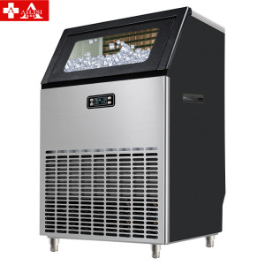 埃利斯(AILISI)120冰格不锈钢外壳制冰机 手动自动加水 方冰HZB-150F/ABL