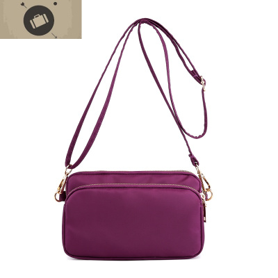 三层拉链大容量牛津布女士妈妈手机手拿包零钱包单肩斜跨迷你小包艾狄伊娃女手包