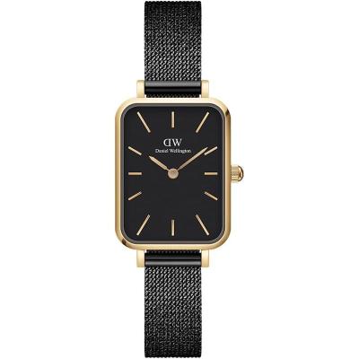 丹尼尔惠灵顿(Daniel Wellington)女士机械表简约时尚精致玫瑰金不锈钢折叠扣腕表