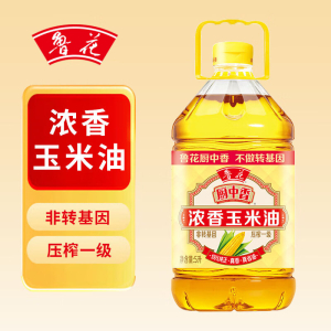 鲁花 厨中香 浓香玉米油5L
