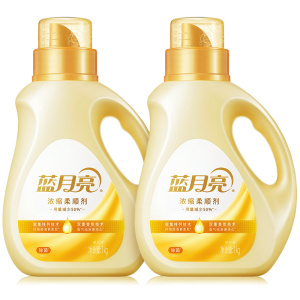 蓝月亮 衣物柔顺剂 浓缩柔顺剂1kg*2瓶 橙花香 除菌 柔顺 留香三效合一全新体验 高效除菌 有效去除静电 持久留香