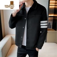 YANXU欧货|推荐|潮牌ins男士休闲夹克潮流翻领单排扣撞