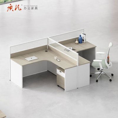 质凡办公桌组合多人位职员桌屏风工位桌