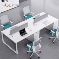 质凡 职员办公桌员工位时尚屏风桌