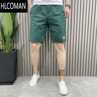 HLCOMAN夏季新款潮牌轻奢时尚潮流印花沙滩五分速干男士薄款百搭休闲短裤
