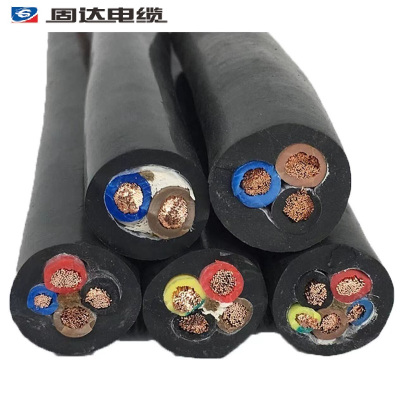 固达电缆 橡套电缆 YC-3*16+2*10 米