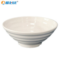 顺心优 耐高温纯白密胺面碗 汤碗 粥碗 8英寸直径20.4cm/个